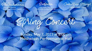 Philharmonia, Sinfonia, and Concertino Strings Spring Concert