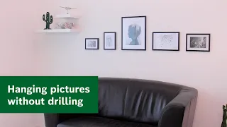 How to hang pictures on a wall without drilling