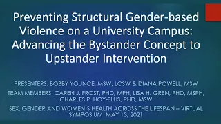 Preventing Structural Gender-based Violence on a University Campus: Advancing the Bystander Concept