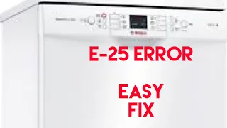 ✨ BOSCH DISHWASHER E-25 ERROR ( WON’T DRAIN )  SUPER FAST FIX ✨