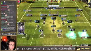 Blood Bowl Tactics World Cup Dark Elves Game 3 vs Wood Elves (the Sage plays Blood Bowl 2)