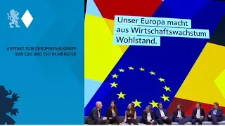Auftakt zum Europawahlkampf von CDU und CSU in Münster