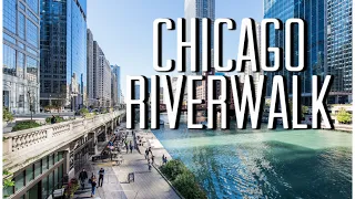 Chicago RiverWalk | Millenium Park | Chicago City 🏙️ 🇺🇸 USA Tour Downtown 4K | Chicago Travel