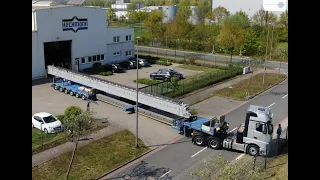 Heckmann Bremen: Schwertransport einer Druckstange