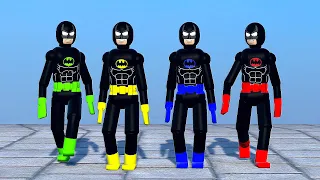 Team Batman doll vs NPCs with Active Ragdoll Physics - Overgrowth Mods