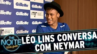 The Noite (14/10/15) - Léo Lins conversa com Neymar