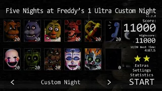 FNaF 1 Ultra Custom Night 11/20 Mode