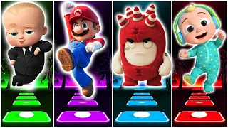 Oddbods 🆚Baby Boss 🆚 Super Mario 🆚 Cocomelon 🎶 Who Will Win?