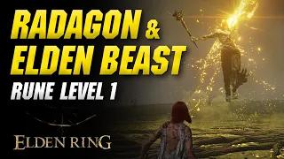 Radagon & Elden Beast vs Level 1 RL1 – ELDEN RING