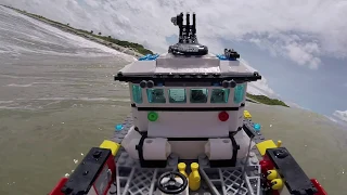 Lego Boat Takes on Epic Tsunamis
