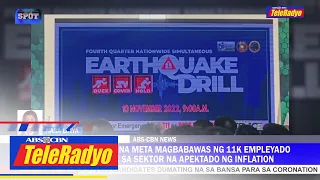 Nationwide earthquake drill isinagawa ngayong araw | ON THE SPOT (10 Nov 2022)