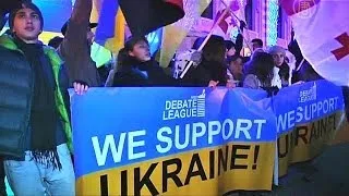 Сотни грузин поддержали протесты в Украине (новости)