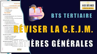 Comment réviser la CEJM en BTS ? Culture Economique, Juridique et Managériale