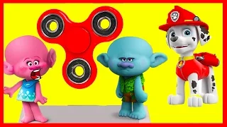 Paw Patrol Skye Fidget Spinner and Trolls Poppy Haircut - LOL Surprise, Hatchimals Pt 3