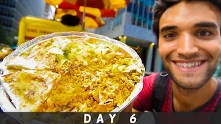 LIVING on STREET FOOD for 24 HOURS in NYC! (Day #6)