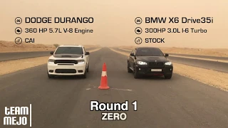 دودج دورانقو ضد بي ام دبليو اكس ٦  | Dodge Durango V8 5.7L VS BMW X6 xDrive35i