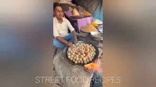 Street food recipes| Most Unusual Sand Roasted Golgappa Making