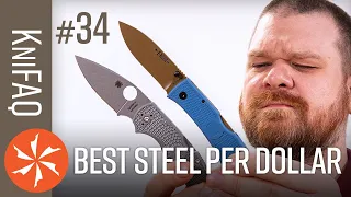 KnifeCenter FAQ #34: Best Steel for the Money? + Mini Benchmade, Sheepsfoot VS Wharncliffe, and More