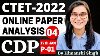 CTET 2022 Online Exam - Previous Year Papers Analysis (CDP) Dec 2021 Paper-01 by Himanshi Singh