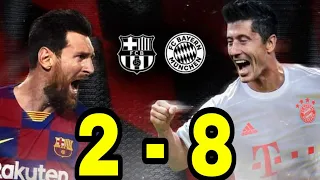 Barcelona 2-8 Bayern full match highlight ❤