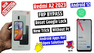 Redmi A2 2023 | Frp Lock Remove | Redmi A2 Google Account Bypass | Without Pc | New Solution
