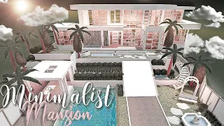 ROBLOX BLOXBURG: Minimalist Modern Mansion | tour | 188k ♡