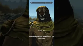 Life advice from M'aiq the liar in Skyrim