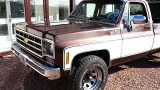 1978 K20 6.6 ltr V8 Chevy pick up 400ci , video 30-09-2013