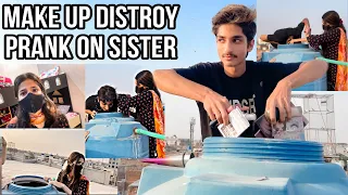 MAKE UP DISTROY PRANK ON SISTER #makeup #distroy #prank #sister