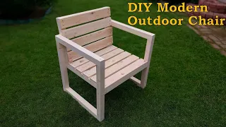 DIY Modern Outdoor Chair. Outdoor furniture. ASMR.