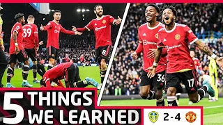 Leeds In The Mud! | 5 Things We Learned | Leeds 2-4 Man United
