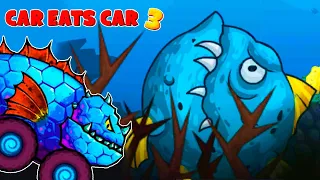 ОБНОВА Car Eats Car 3 - Хищные Машины под Водой! Большая Рыба Нападает на Тачки из Глубины