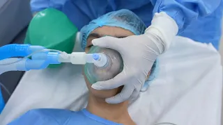 Brave Girl going under Anesthesia for Rhinoplasty