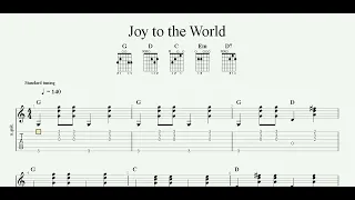 Joy to the world | Song of Praise | Worship Song | Guitar TAB | Piano Sheet Music
