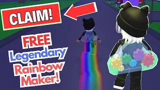 ❗HURRY❗Free LEGENDARY Rainbow Maker 🌈for Adopt Me Players! Roblox! (CLAIM FAST BEFORE ITS GONE!)
