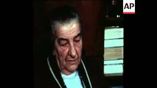 SYND 27 4 73 INTERVIEW IN JERUSALEM WITH ISRAELI PRIME MINISTER GOLDA MEIR