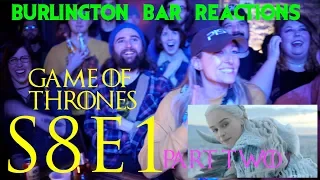 Game Of Thrones // Burlington Bar Reactions // S8E1 "Winterfell" Part Two!