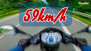 Jetzt dürfen 50ccm Roller 59km/h fahren? Die 45er Roller auf 59km/h angehoben? 50000 Unterschriften✅