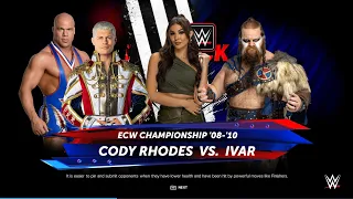 WWE 2K24 ECW CHAMPIONSHIP '08-10CODY RHODES VS. IVAR