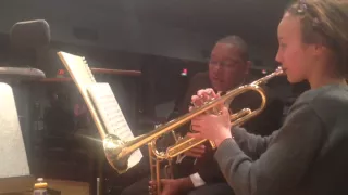 Ella Schnoor's Trumpet Lesson with Wynton Marsalis