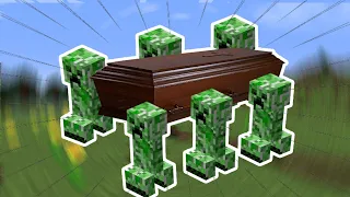 MEME DEL BAILE DEL ATAUD PERO EN MINECRAFT | coffin dance minecraft (versión crepper) :v