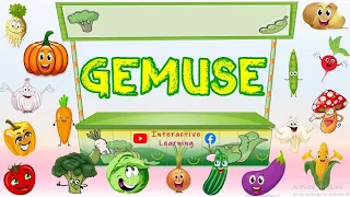 Learn Vegetable Names in German | Gemüse Lernen + TEST + PDF !! Deutsch lernen !!