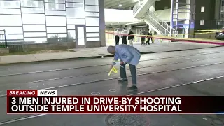 Triple shooting outside Temple University Hospital emergency room