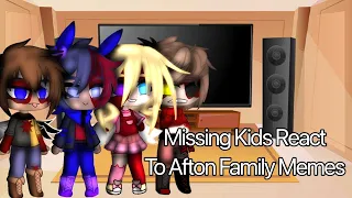 Missing Children React To Afton Family | Flash Warning |