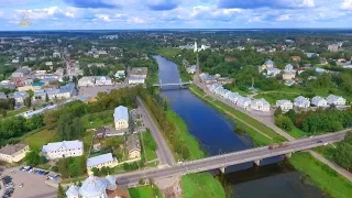 Город Торжок с воздуха, август 2018 год // Torzhok, Russia