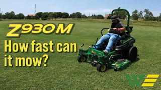 How fast can the John Deere Z930M Zero Turn with 60" Deck Mow an Acre?