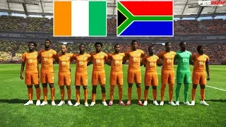 COTE DIVOIRE vs SOUTH AFRICA | African Cup | PES 2019 Gameplay