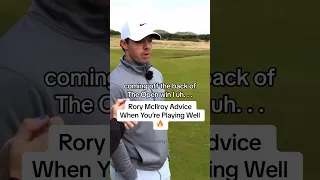 Rory McIlroy Advice When You’re Playing Well 🔥 #GolfTips #GolfStrategy #MentalGame #RoryMcIlroy