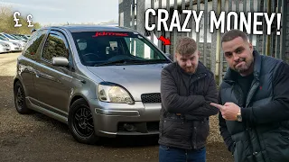 CRAZY MONEY?! I BOUGHT A RARE TOYOTA YARIS T-SPORT!