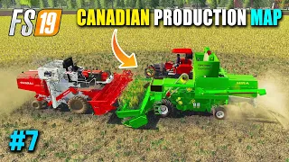 Harvesting & Selling Rice - FS19 Canadian Production Map Part 7